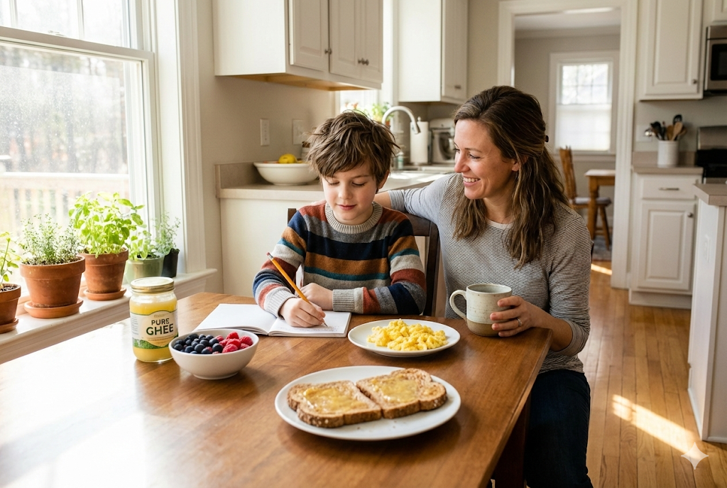 Ghee for ADHD and Hyperactivity - Natural focus support with A2 ghee omega-3s for kids and adults