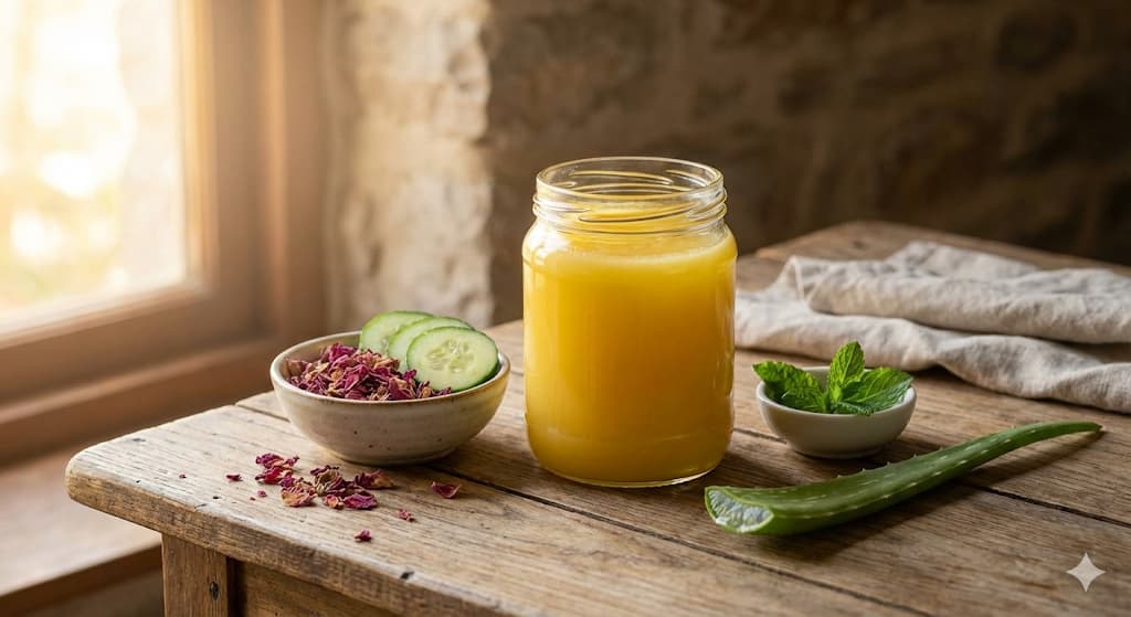 Ghee for Rosacea - Natural A2 Cow Ghee for Sensitive Skin and Facial Redness Relief