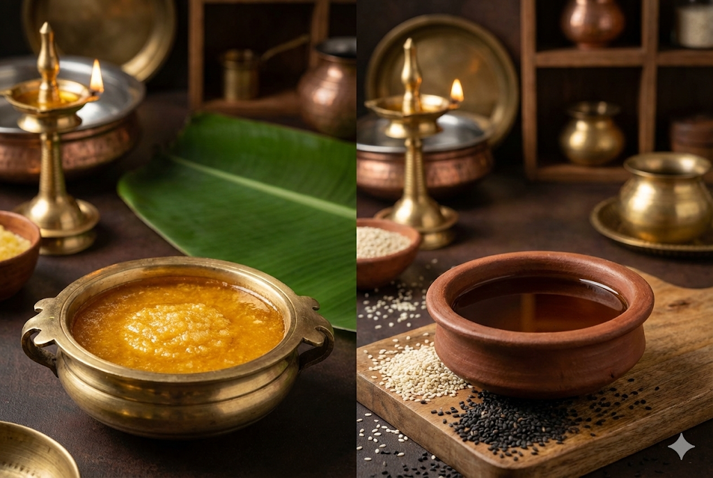 Ghee vs Sesame Oil - Complete Health Comparison for Indian Cooking