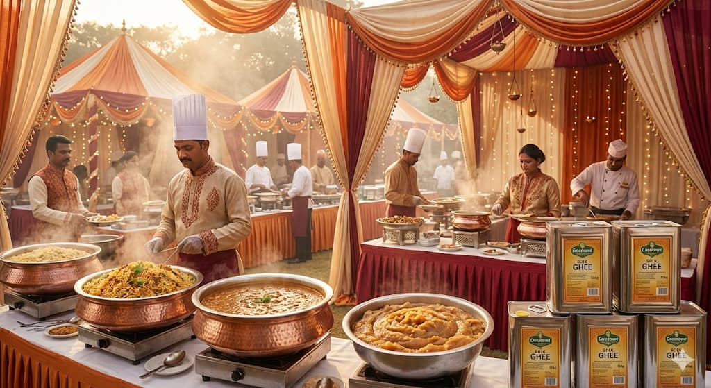 Best Ghee for Caterers and Event Businesses - Premium bulk ghee for wedding catering and large events