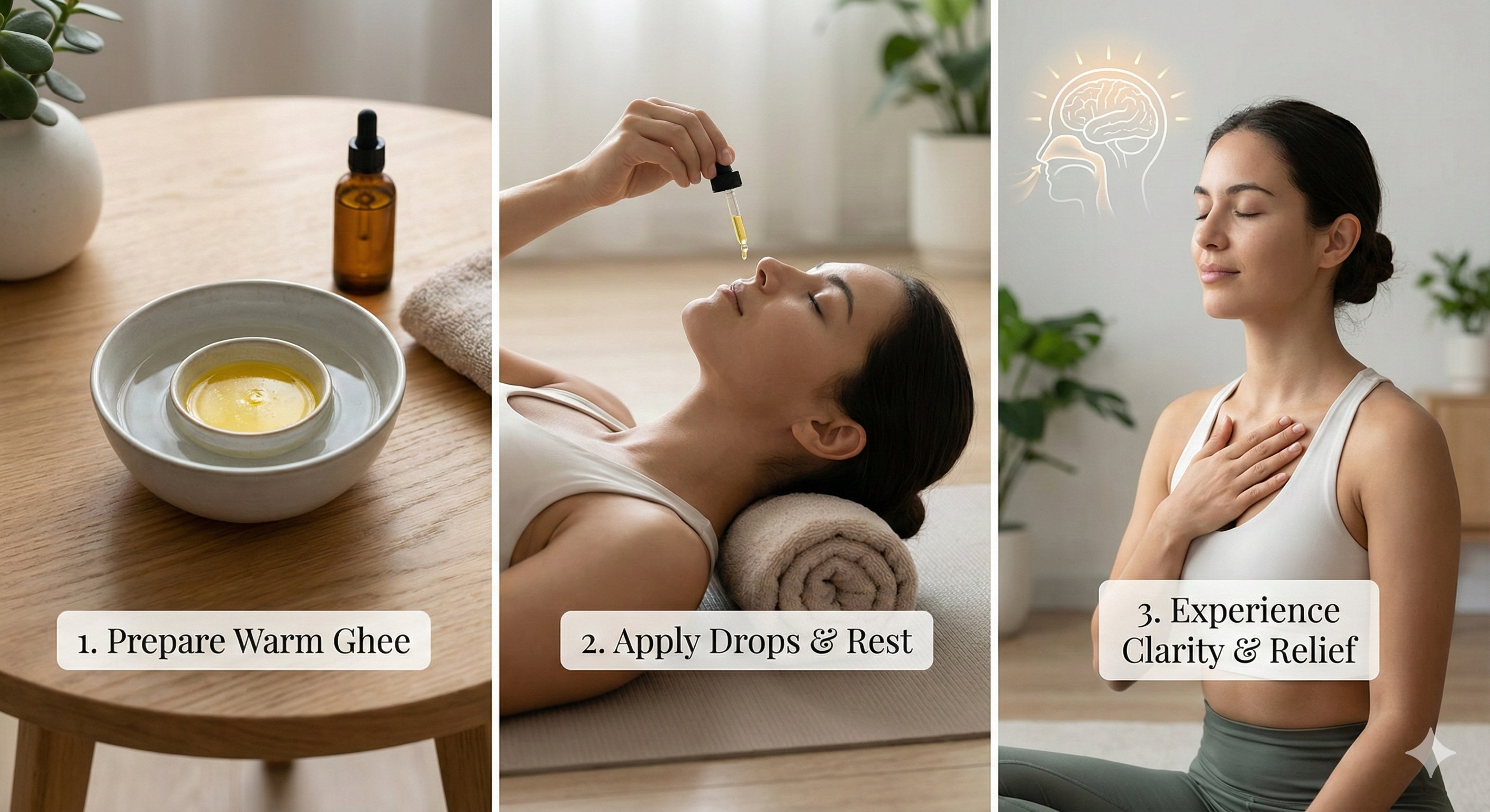 How to Perform Nasya at Home - Step-by-Step Nasal Oiling with Ghee