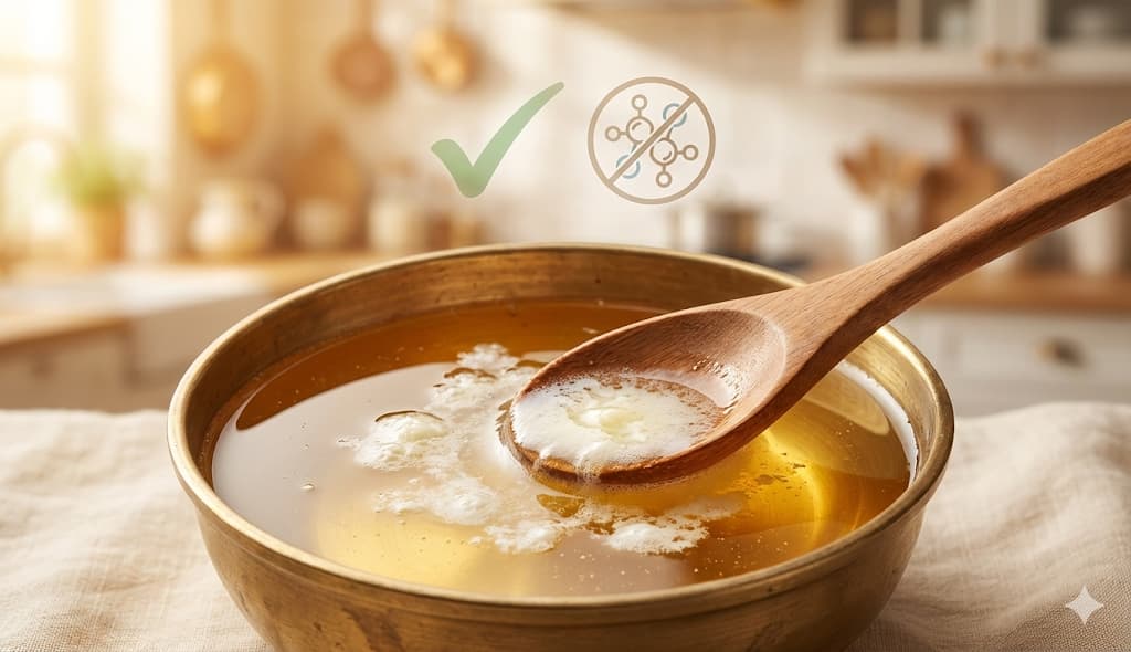 Ghee Casein and Whey Protein Removed - Pure Clarified Ghee Safe for Dairy Allergies