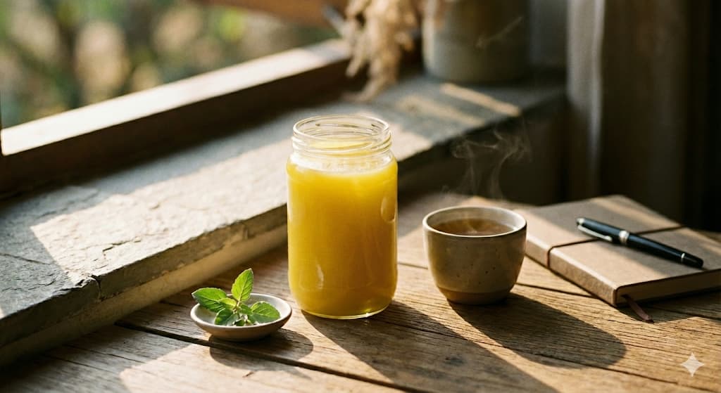 Ghee for Gut-Brain Axis - Butyrate Supporting Mental Health, Serotonin Production, and Brain-Gut Connection