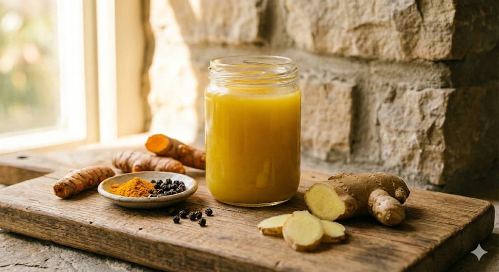 Ghee for chronic inflammation – golden A2 ghee with turmeric; butyrate and CLA in ghee may support natural anti-inflammatory relief as part of a healthy diet