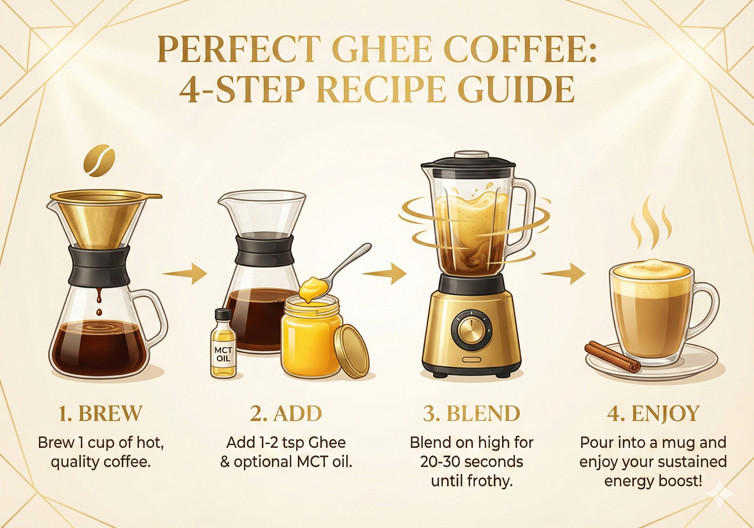 How to Make Ghee Coffee - Step-by-Step Recipe Guide