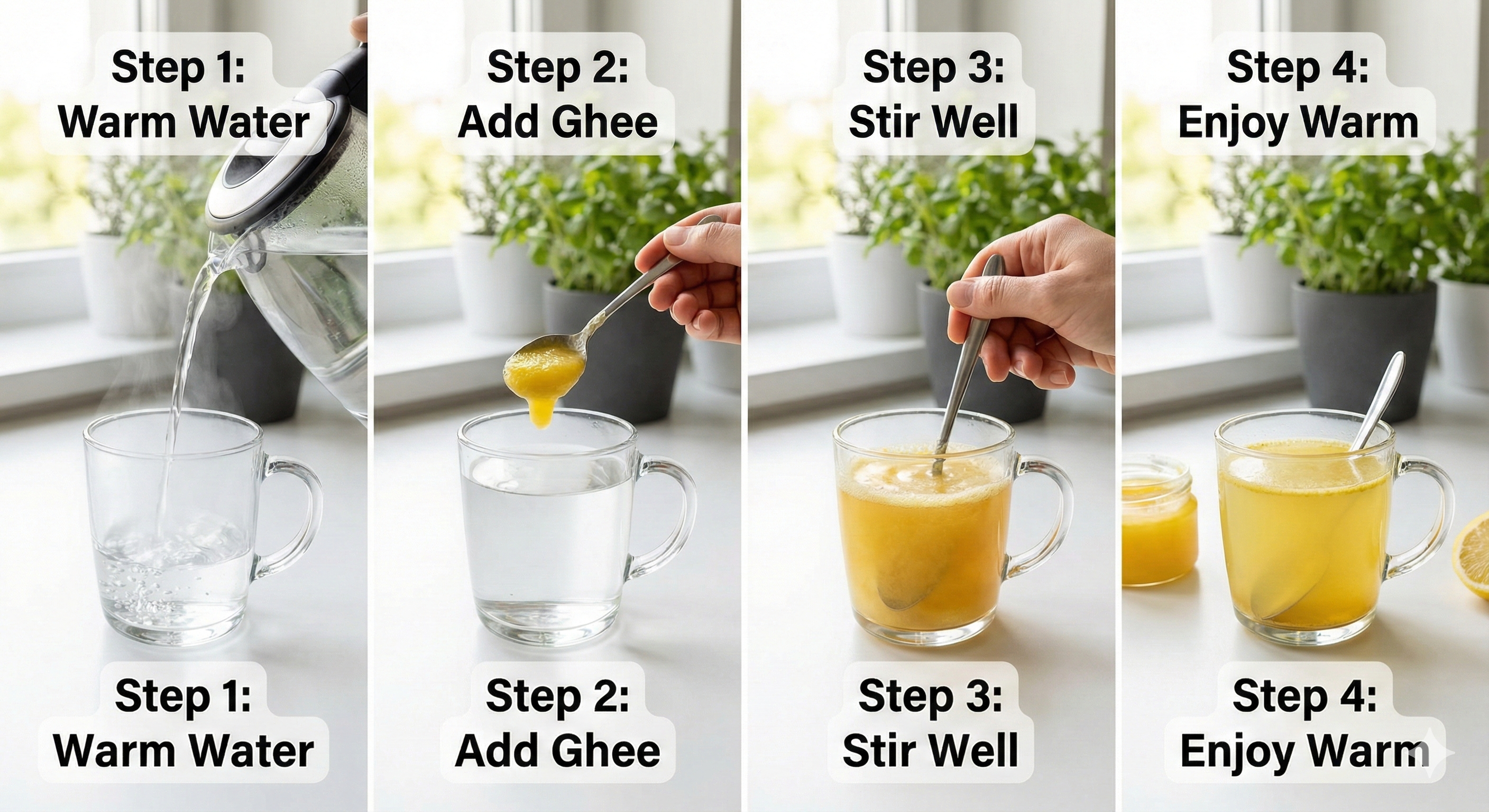 Ghee Water for Weight Loss - The 21-Day Fat Burning Challenge Recipe