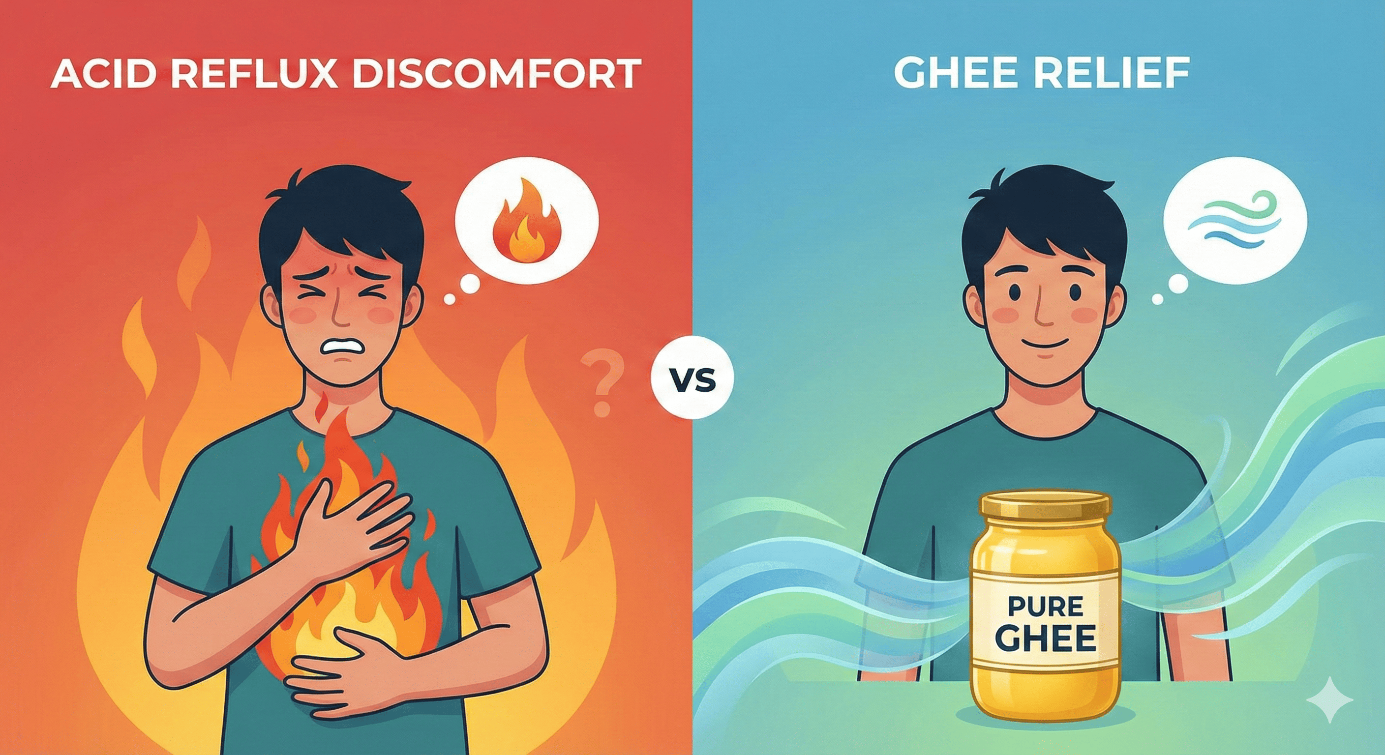 Ghee for Acid Reflux and GERD - Understanding When It Helps