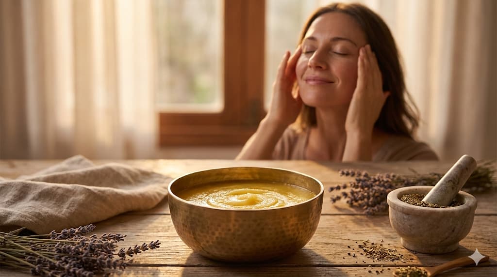 Ghee for Migraine Relief - Natural A2 Cow Ghee with Calming Ayurvedic Herbs