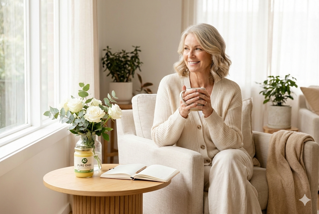 Ghee for Menopause and Hot Flashes - Natural hormone balance and symptom relief with A2 ghee for women