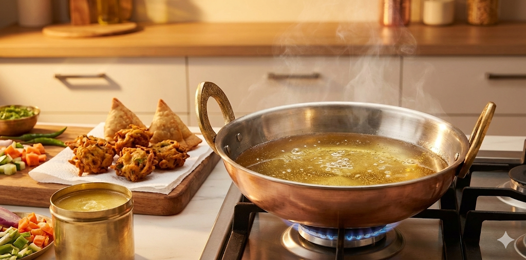 Ghee for High-Heat Cooking and Deep Frying - Healthiest Cooking Fat with 250°C Smoke Point