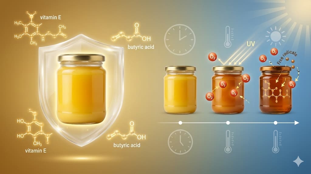 Ghee Oxidation and Rancidity Science - Understanding Why Ghee Has Exceptional Shelf Life