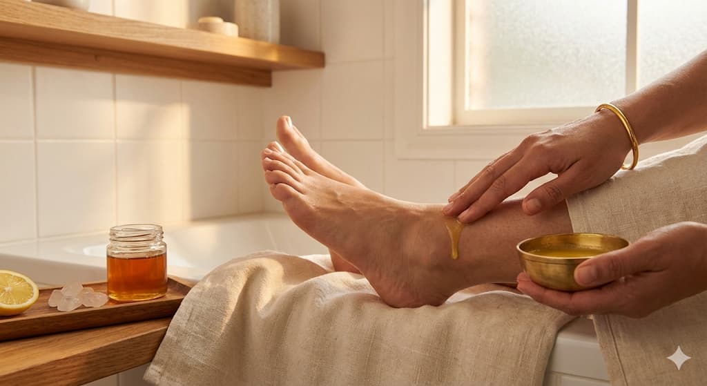 Ghee for Cracked Heels & Dry Feet - Complete Ayurvedic DIY Treatment with Pure A2 Ghee