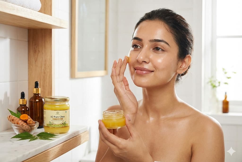 Ghee for Acne and Clear Skin - Natural acne treatment with A2 ghee and clear skin results