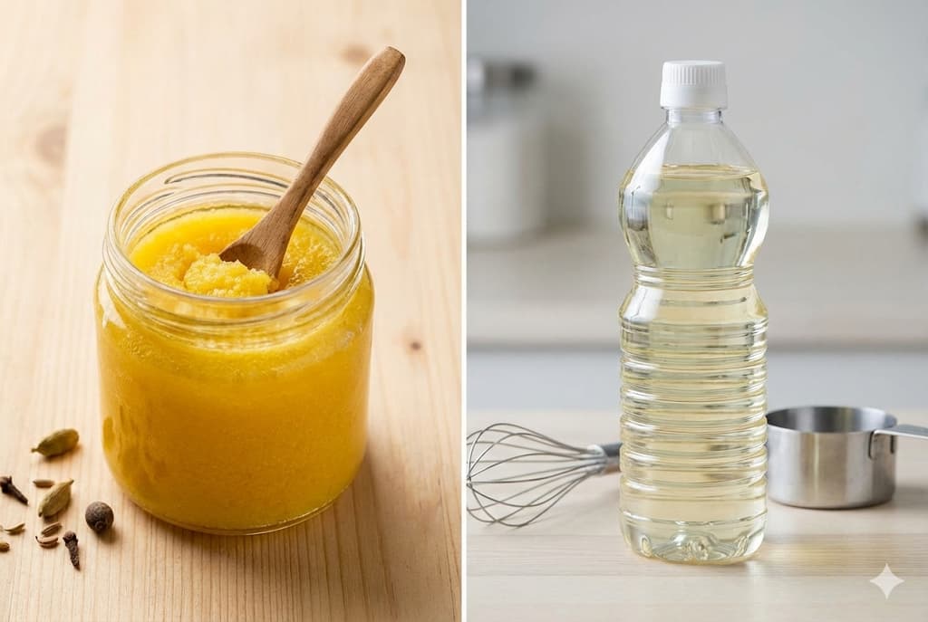 Ghee vs Vegetable Oil - Complete Health Comparison