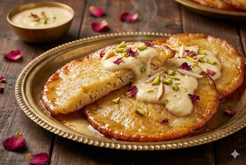 Malpua Recipe - Traditional Indian Sweet Pancakes Fried in Pure Ghee with Rabdi