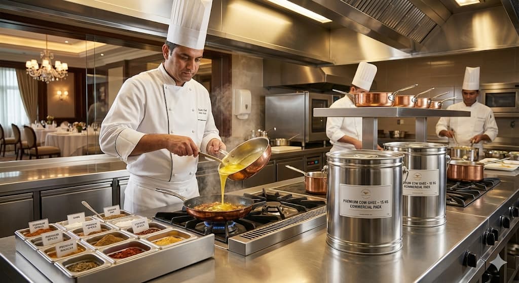 Best Ghee for Hotels and Hospitality - Premium bulk ghee for commercial hotel kitchens