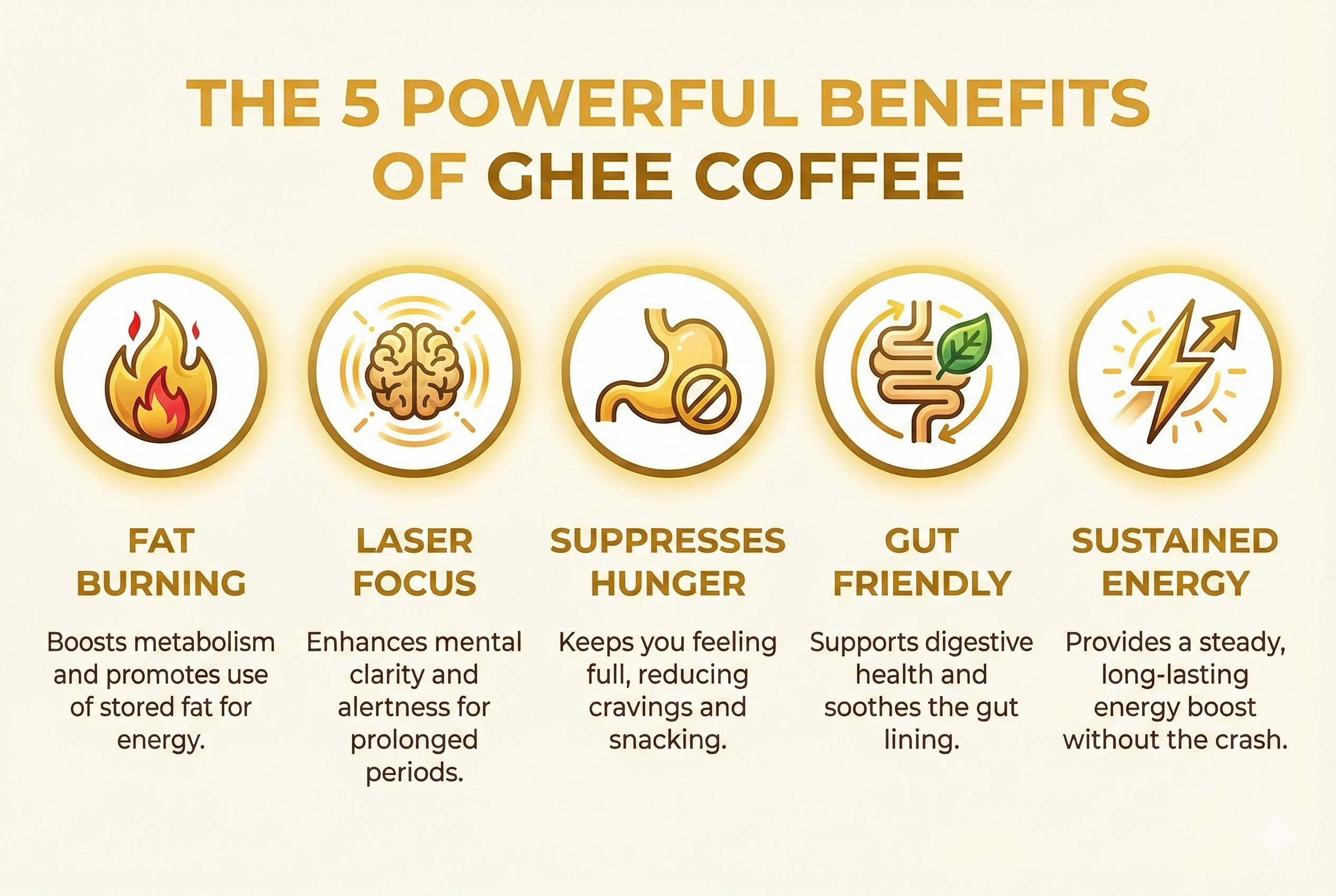 5 Powerful Benefits of Ghee Coffee - Fat Burning, Focus, Energy and More