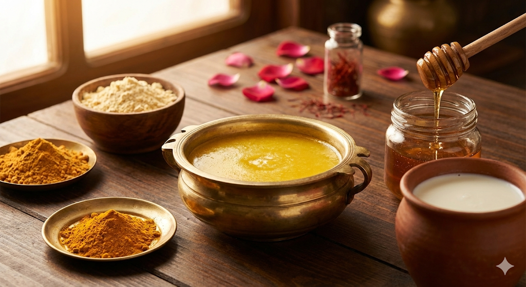 Ghee for Glowing Skin - Natural Ayurvedic Brightening and Fairness with Pure A2 Ghee