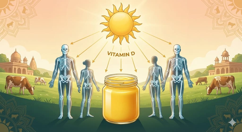 Ghee for Vitamin D Deficiency - Natural Source of Vitamin D3 for Bone Health