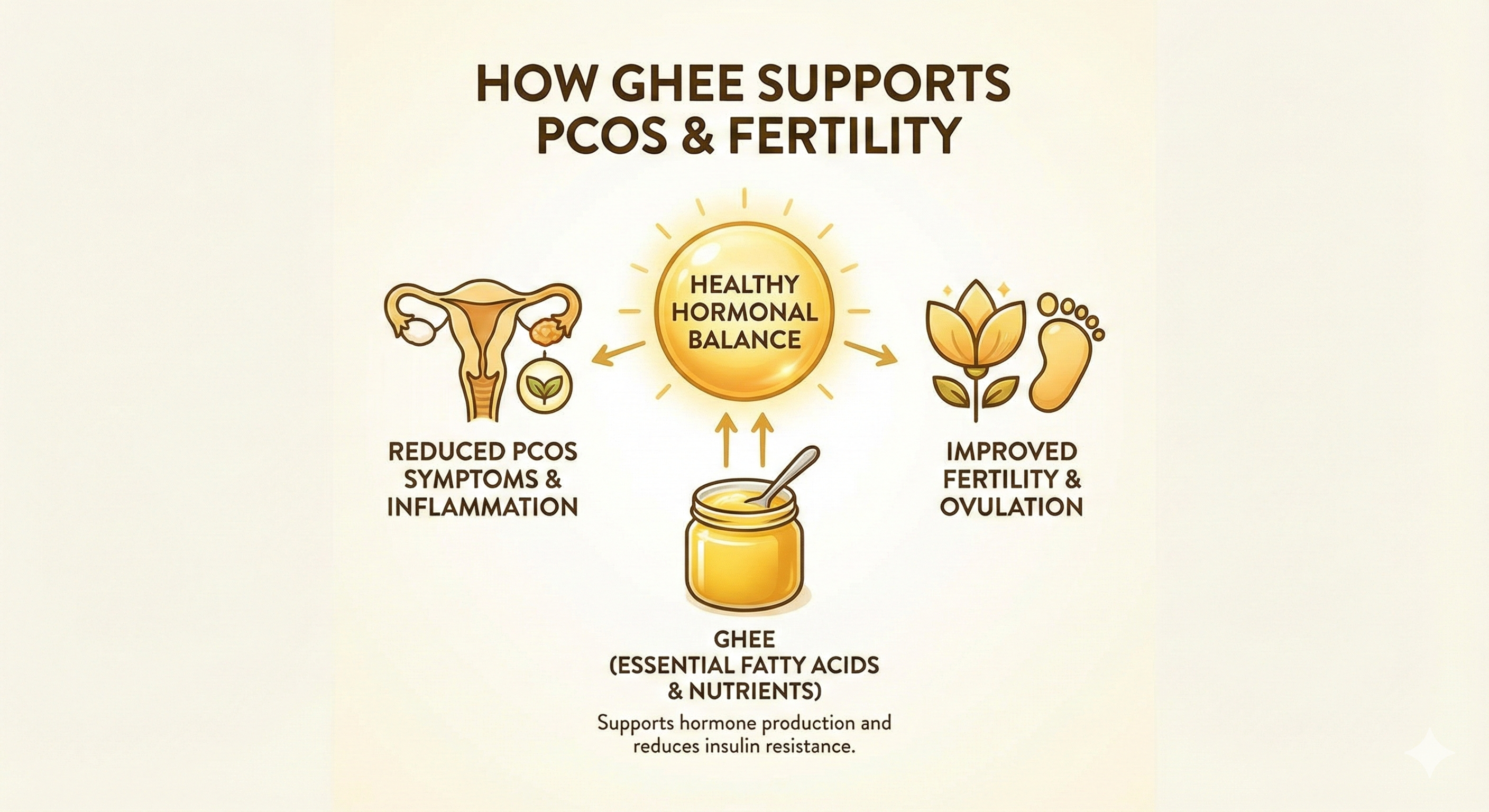 Ghee for PCOS and Fertility - Hormonal Balance and Natural Conception Support