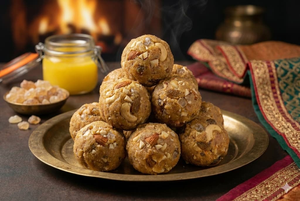 Gond Ke Ladoo - Traditional Edible Gum Winter Sweets with Ghee