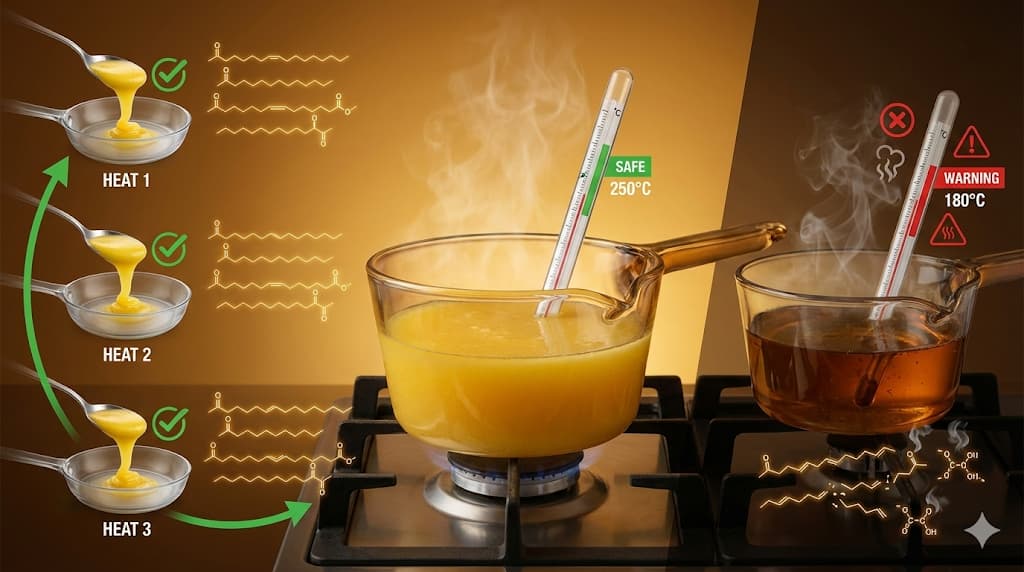 Reheating Ghee Safety Guide - Can You Reuse Ghee for Frying Multiple Times