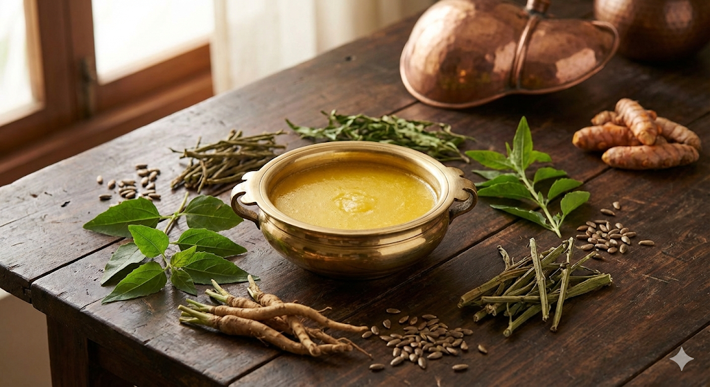 Ghee for Liver Detox - Pure A2 Ghee with Ayurvedic Liver-Cleansing Herbs for Natural Detoxification