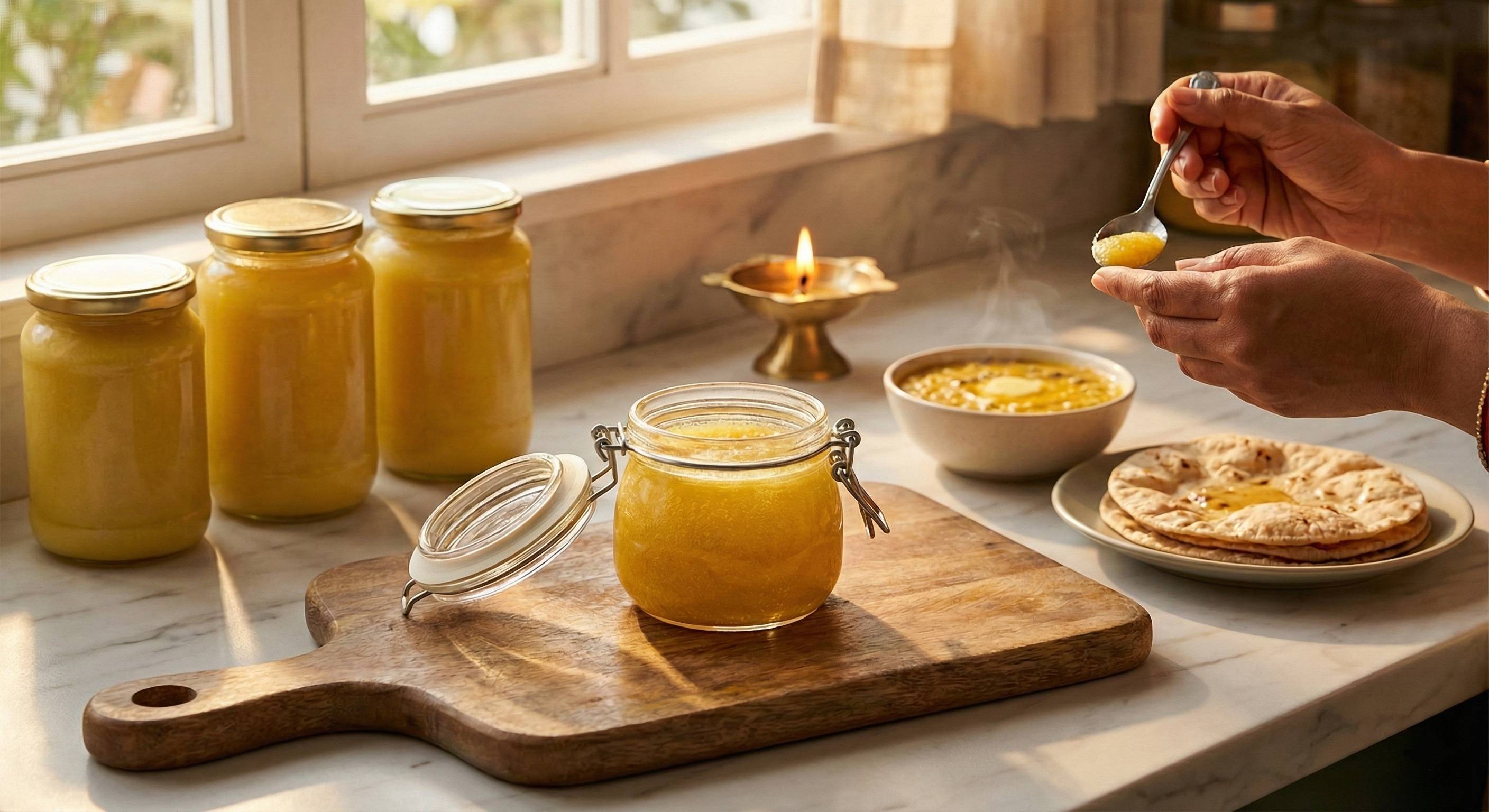 Best Cow Ghee Brands in India 2026 - Top brands ranked by purity and value