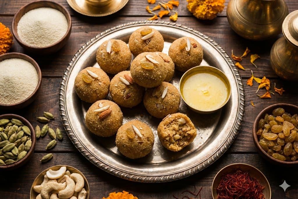 Rava Ladoo Recipe - Soft Suji Laddu with Pure A2 Ghee