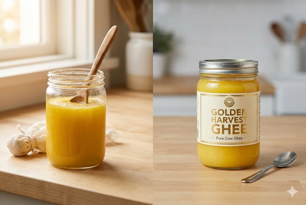Homemade Ghee vs Store-Bought Ghee - Complete Comparison for Indian Families