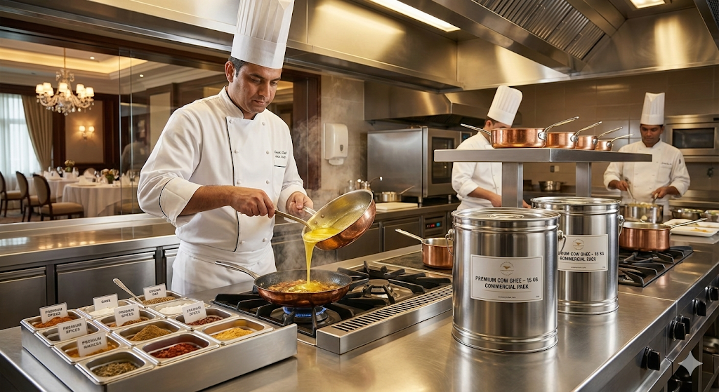 Best Ghee for Hotels and Hospitality - Premium bulk ghee for commercial hotel kitchens