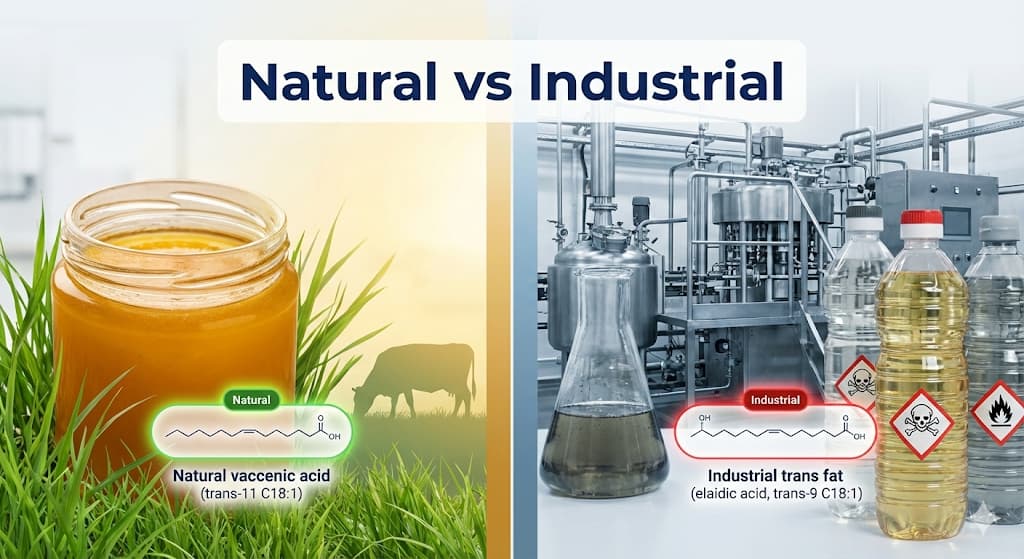 Does Ghee Contain Trans Fats - Natural Vaccenic Acid vs Industrial Trans Fats Explained
