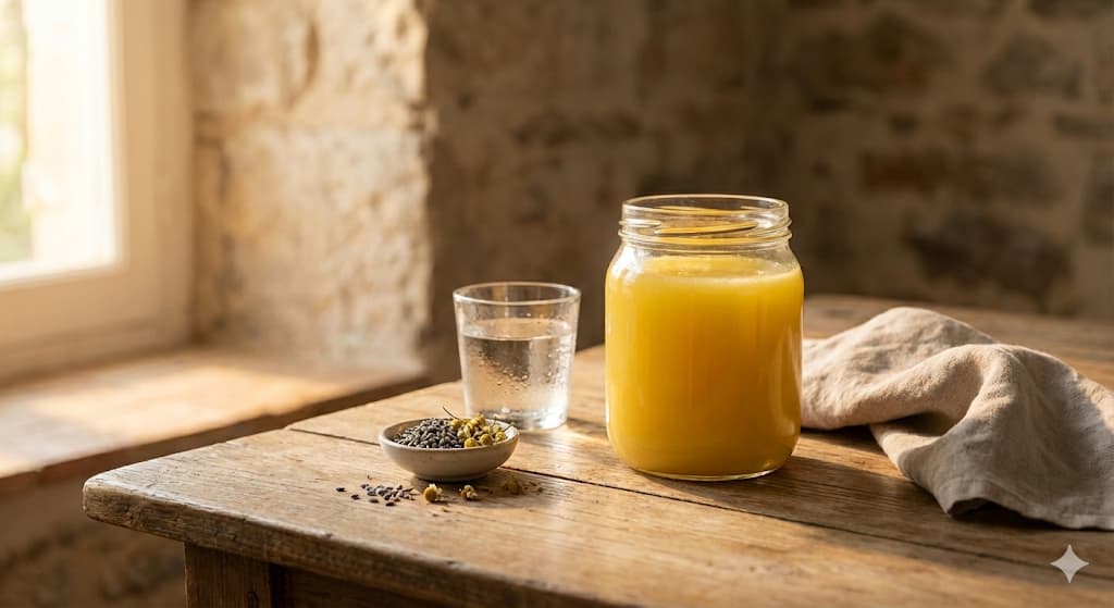 Ghee for Migraine Relief - Natural A2 Cow Ghee with Calming Ayurvedic Herbs