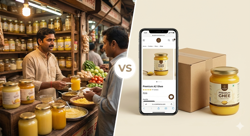 Where to Buy Pure A2 Ghee Near Me 2025 - Local Shop vs Online Buying Comparison Guide India