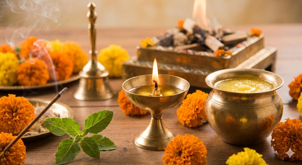 Ghee for Puja Havan and Hindu Rituals - Pure Cow Ghee Diya Lamp