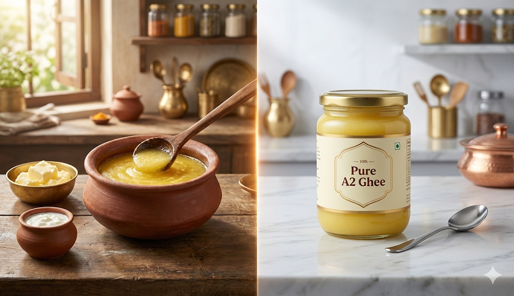 Homemade Ghee vs Store-Bought Ghee - Complete Comparison for Indian Families